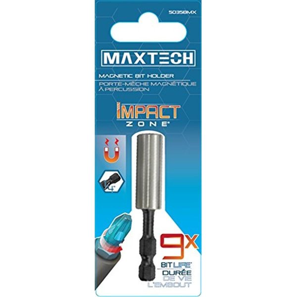 Maxtech Consumer Products Maxtech Consumer Products 50358MX Impact Zone Magnetic Bit Holder 50358MX
